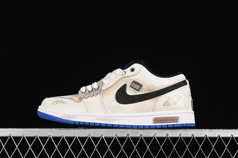 All categories Air Jordan Jordan series basketball shoes Air Jordan 1 Low High-end customization Low-top sneakers Air Jordan 1 Low AJ1 Joe 1 Panda Prank Pioneer Knight-No Man's Land Low-top retro basketball shoes 553560-140